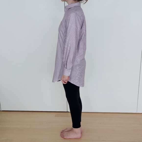 Eileen M Custom Designed Striped Button Down Tunic - Picture 10 of 10